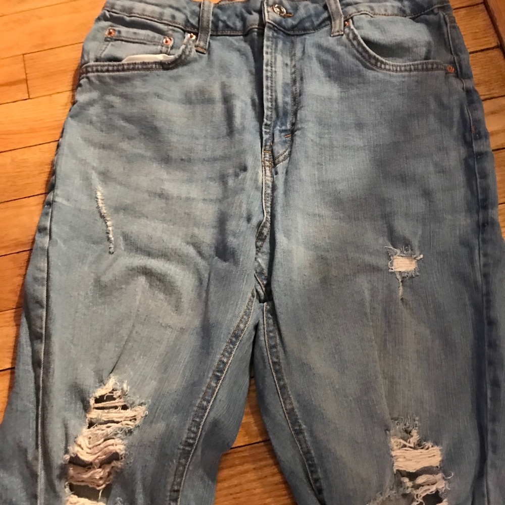 Dark blue mom jeans!